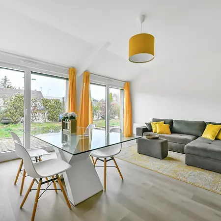 Lägenhet L Apparte Beau 2 Chb Moderne Avec Jardin Prive Parking Proche Centre Évreux